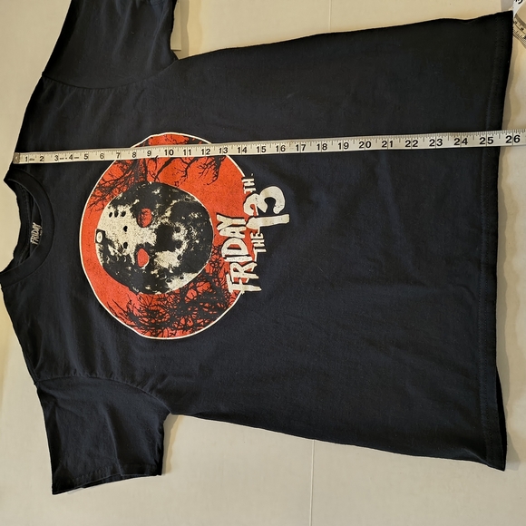 Friday the 13th Jason Black Horror Graphic T-Shirt , Size M - Picture 6 of 7